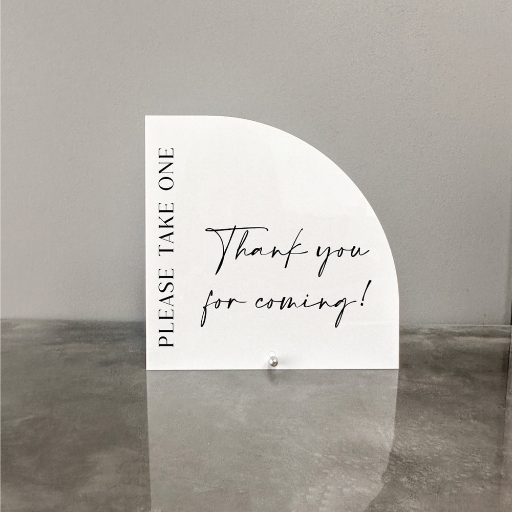 Favor sign for wedding or event - Picture 2 of 5
